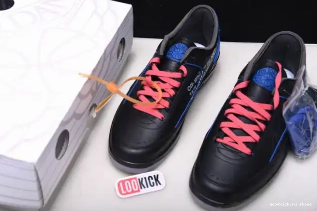 Rep Jordan Black Low Blue 2 Retro Off-White DJ4375-004 SP 0424